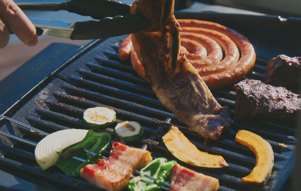 バーベキューの写真