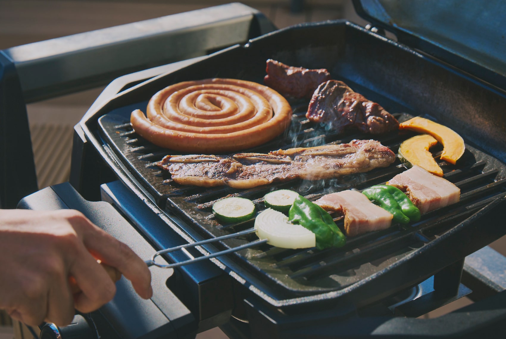 バーベキューの写真