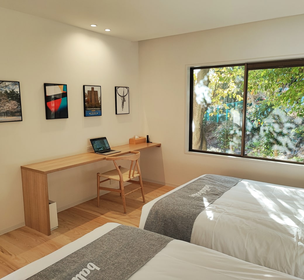 ballaholic PLAY & STAY 伊豆高原のベッドルーム